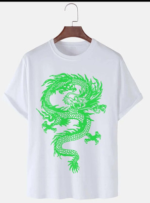 HouseOfCommon Graphic Print Men Round Neck White T-Shirt