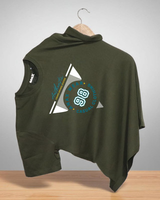 Velvawear Solid Men Round Neck Dark Green T-Shirt