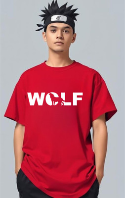 goodsign Printed Men Round Neck Red T-Shirt