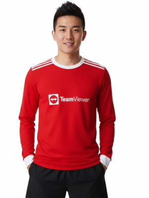 Smv Printed Men Round Neck Red T-Shirt