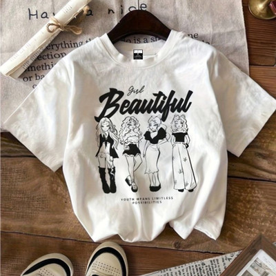 Tee culture store Graphic Print, Typography Women Round Neck White T-Shirt
