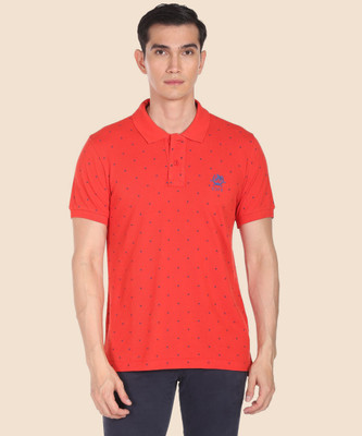 U.S. POLO ASSN. Solid Men Polo Neck Red T-Shirt