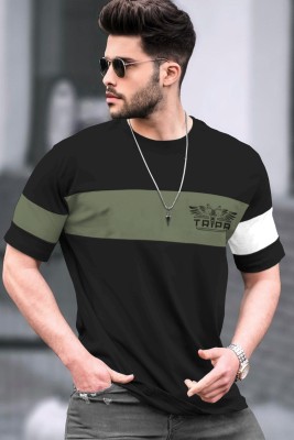 TRIPR Printed Men Round Neck Multicolor T-Shirt