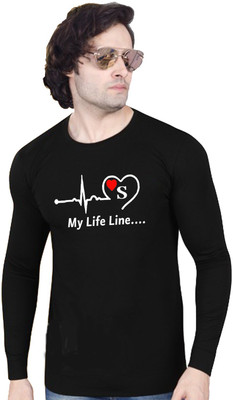 GPGARMNETS Printed Men Round Neck Black T-Shirt