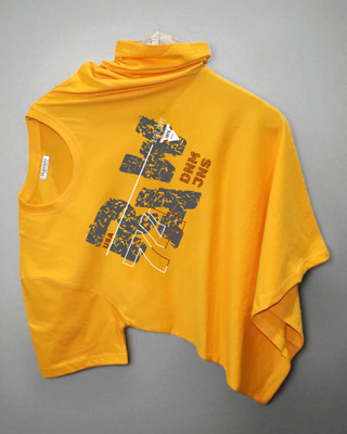 Magneto Printed Men Crew Neck Yellow T-Shirt
