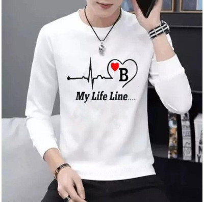 GPGARMENTSS Printed Men Round Neck White T-Shirt