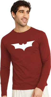 RULEDBYSUN Printed Men Round Neck Red T-Shirt