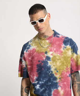 THE BEAR HOUSE Tie & Dye Men Round Neck Multicolor T-Shirt