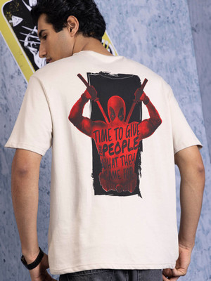 WROGN Printed Men Crew Neck Brown T-Shirt
