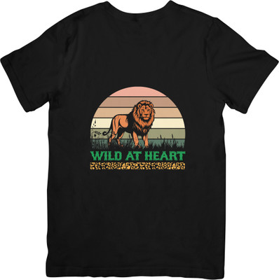 BATR Printed Men Round Neck Black T-Shirt