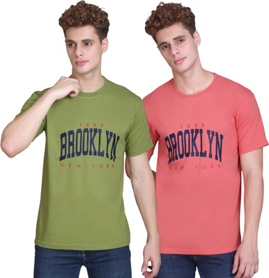 Zeffit Printed Men Round Neck Multicolor T-Shirt