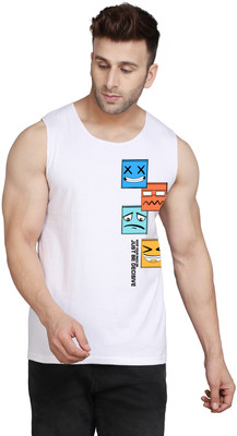 Cryptic Printed Men Round Neck White T-Shirt