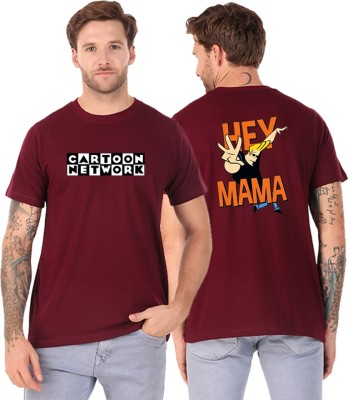 crze Printed Men Round Neck Maroon T-Shirt