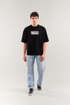 MEGAKART Graphic Print Men Round Neck Black T-Shirt