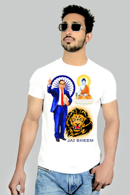 Walther Printed Men Round Neck White T-Shirt