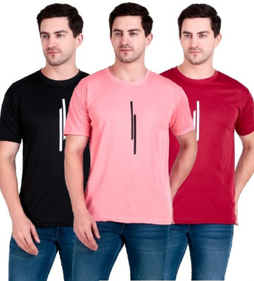 SCA Printed Men Round Neck Multicolor T-Shirt
