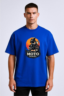 BLOSSOMTRADER Printed Men Round Neck White T-Shirt