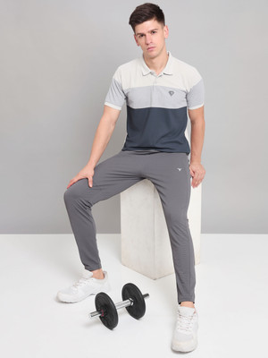 TECHNOSPORT Colorblock Men Polo Neck Multicolor T-Shirt