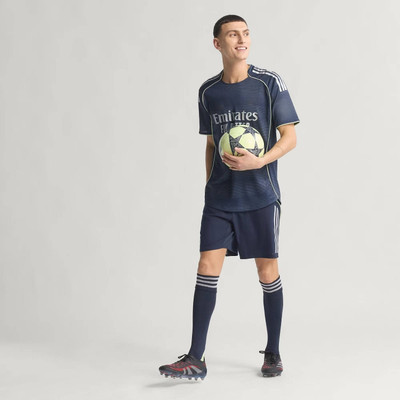 Smv Printed Men Mandarin Collar Navy Blue T-Shirt