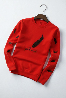 FASHIUM Printed Men Round Neck Red T-Shirt