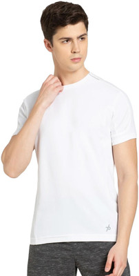 JOCKEY Solid Men Round Neck White T-Shirt