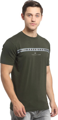 CANTABIL Typography Men Round Neck Green T-Shirt