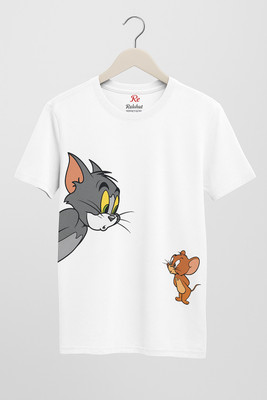 Ruhkart Creations Printed Men Round Neck White T-Shirt