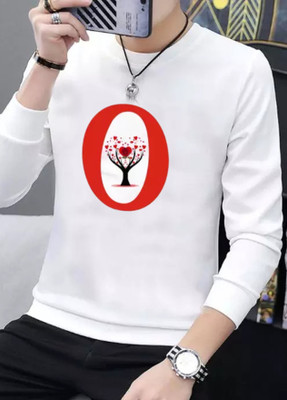 FASHNET Graphic Print Men Round Neck White T-Shirt