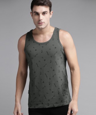 Roadster Printed Men Round Neck Grey T-Shirt