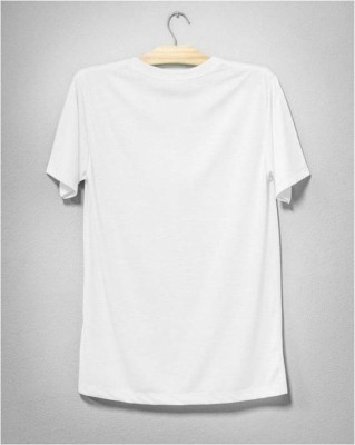 HamsaMART.com Printed, Typography Men Round Neck White T-Shirt