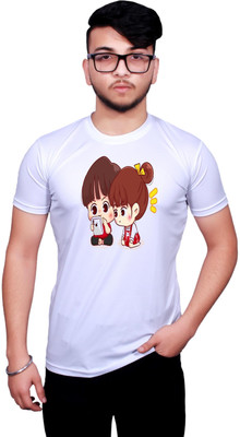 GOLDMONNK Printed Men Round Neck Multicolor T-Shirt