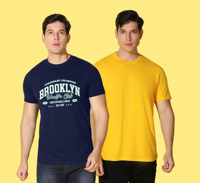 WOOSTRO Typography Men Round Neck Multicolor T-Shirt
