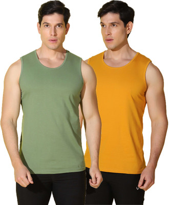 WOOSTRO Solid Men Scoop Neck Multicolor T-Shirt
