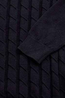 Snitch Solid Men Polo Neck Black T-Shirt