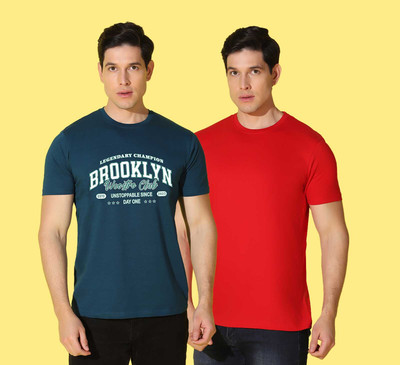 WOOSTRO Typography Men Round Neck Multicolor T-Shirt