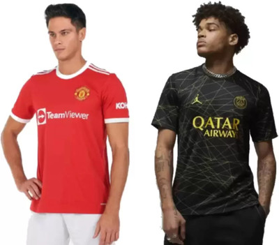 teky Printed Men Polo Neck Multicolor T-Shirt