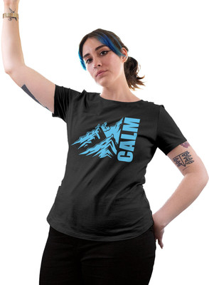 Fighterhero Printed Women Round Neck Grey T-Shirt