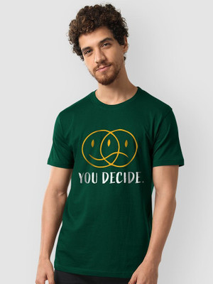 sova legacy Printed Men Round Neck Green T-Shirt