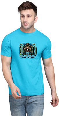 tfurnish Printed Men Round Neck Light Green T-Shirt