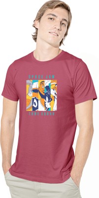 satyuga Printed, Typography Men Round Neck Maroon T-Shirt