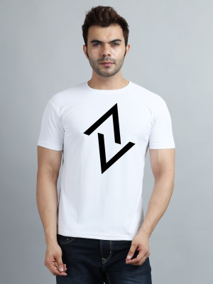 PARA HILLS Printed Men Round Neck White T-Shirt