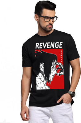 BROTEES Printed, Typography Men Round Neck Black T-Shirt