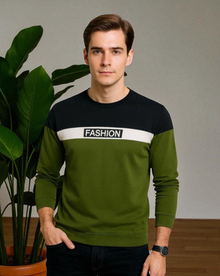 FASHIUM Printed Men Round Neck Green T-Shirt
