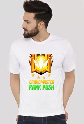 SN Enterprise Graphic Print Men Round Neck White T-Shirt