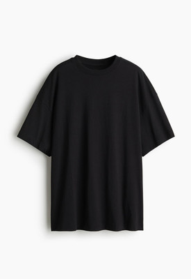 Reeogi Enterprises Solid Couple Round Neck Black T-Shirt