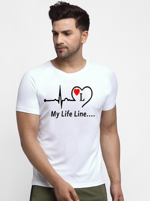 MAVAIGA Printed Men Round Neck White T-Shirt