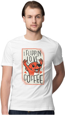 TheFreedomStore Printed Men Round Neck White T-Shirt