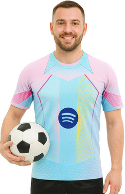 MSV Printed Men Round Neck Blue T-Shirt