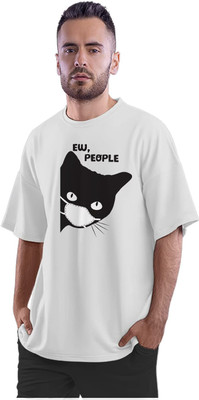 TheFreedomStore Printed Men Round Neck White T-Shirt