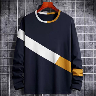 Clickwell Trend Printed Men Round Neck Silver T-Shirt